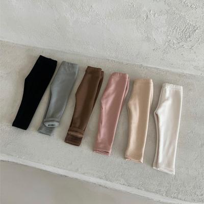 Leggings di velluto a righe per neonato - Pantaloni elastici, sottili, a tinta unita per bambini e bambine, primavera e autunno.
