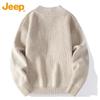 JEEP Men's Thickened Quarter-Zip Pullover Sweater