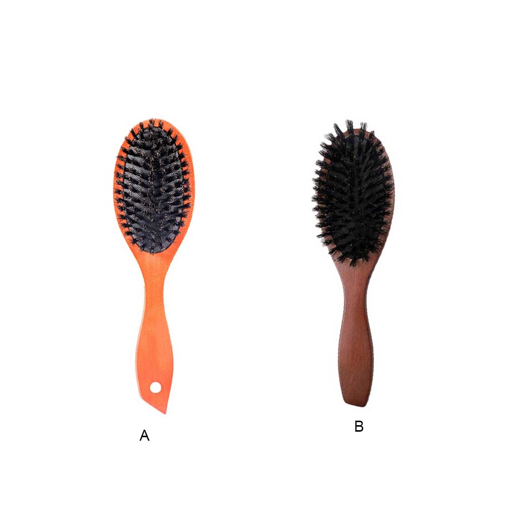 Woman Wood Comb Anti-static Ponytail Hairbrush Portable Hair-styling Care Hairdressing Accessory for Home Barbershop