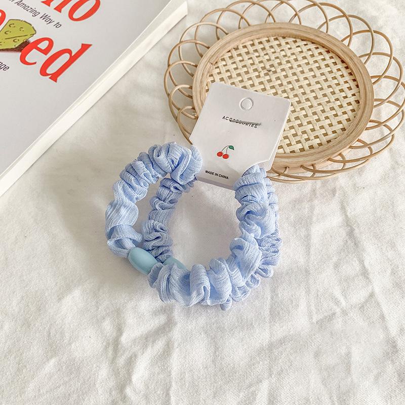 

2 шт. резинки для волос в виде маленького кишечника конфетного цвета из марли, милая цветная веревка для волос, корейская версия, резинка, кремовая резинка для волос