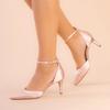 Módní Elegantní Dámské Sandály na Vysokém Podpatku Špičaté Prsty Vykrojené Saténové Pohodlné Módní