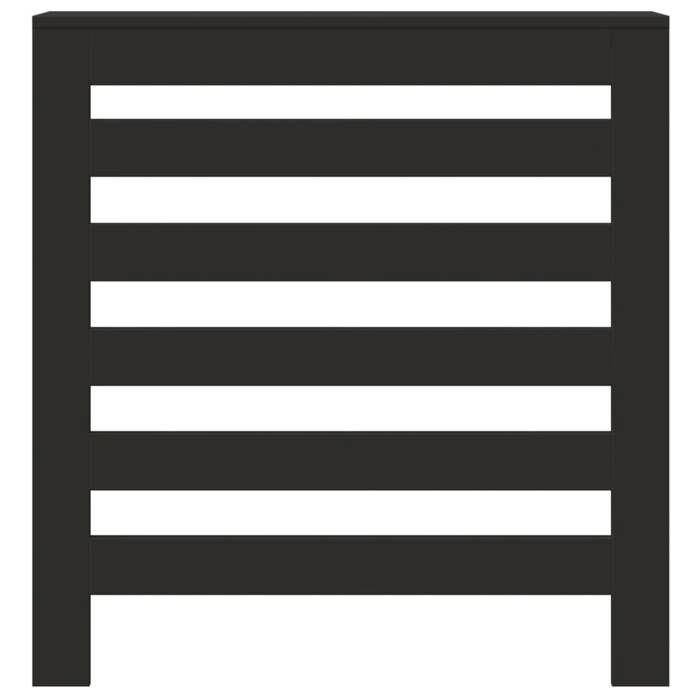 VidaXL Black Radiator Cover 78x20x82 Cm Engineered Wood, Radiator Cap, Top Radiator Cover, Profile Radiator 852682