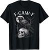 F-Caw-F Black Crow Bird Retro Vintage Gothic Moon F-Caw-F T-Shirt
