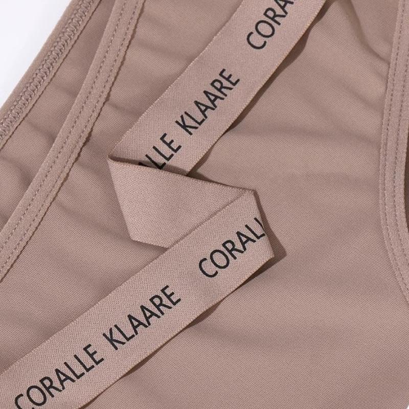 Seamless Ice Silk Underwear Women's Low Waist Letter Cross Pure Desire Sexy Traceless Panties