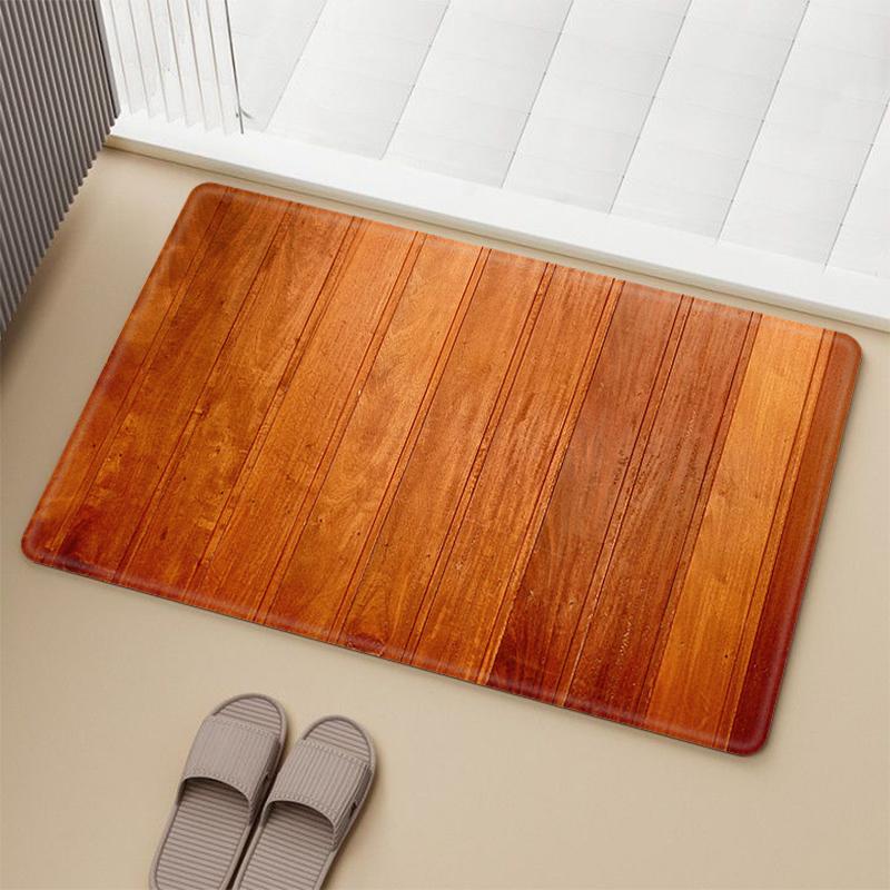 House Entrance Mats Wooden Planks Living Room Rugs Prayer Rugs Feet Kitchen Bathroom Door Mats
