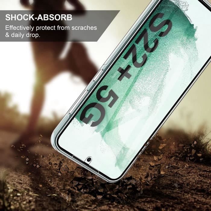Coque - BOOLING - pour Samsung S22 Plus - Anti-Choc - Souple - Protection 360°
