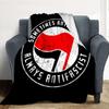 Antifascist Statement Flannel Blanket Throw Blanket Soft Warm Sofa Bed Camping Home Decor Unique Christmas Gift C926117