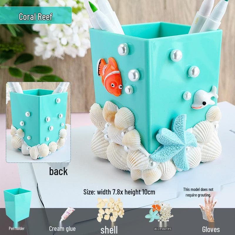 

Набор для мозаичной подставки для ручек «Сделай сам»: Креативный развивающий подарок для детей