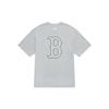 MLB MONOGRAM Collection Boston Red Sox SS25 T Shirt Unisex Standard Heather Gray 3ATSM0653-43MGS