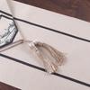 Chinese Style Coffee Table Table Flag Parlor Meal Tables Tassel Pendant Tea Waterproof High-end Long Tea Mat Cover Cloth