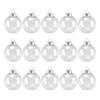Practical-15 PCS Round Clear Christmas Balls Fillable DIY Christmas Tree Balls Made Of Plastic Christmas Balls Tree Decorations