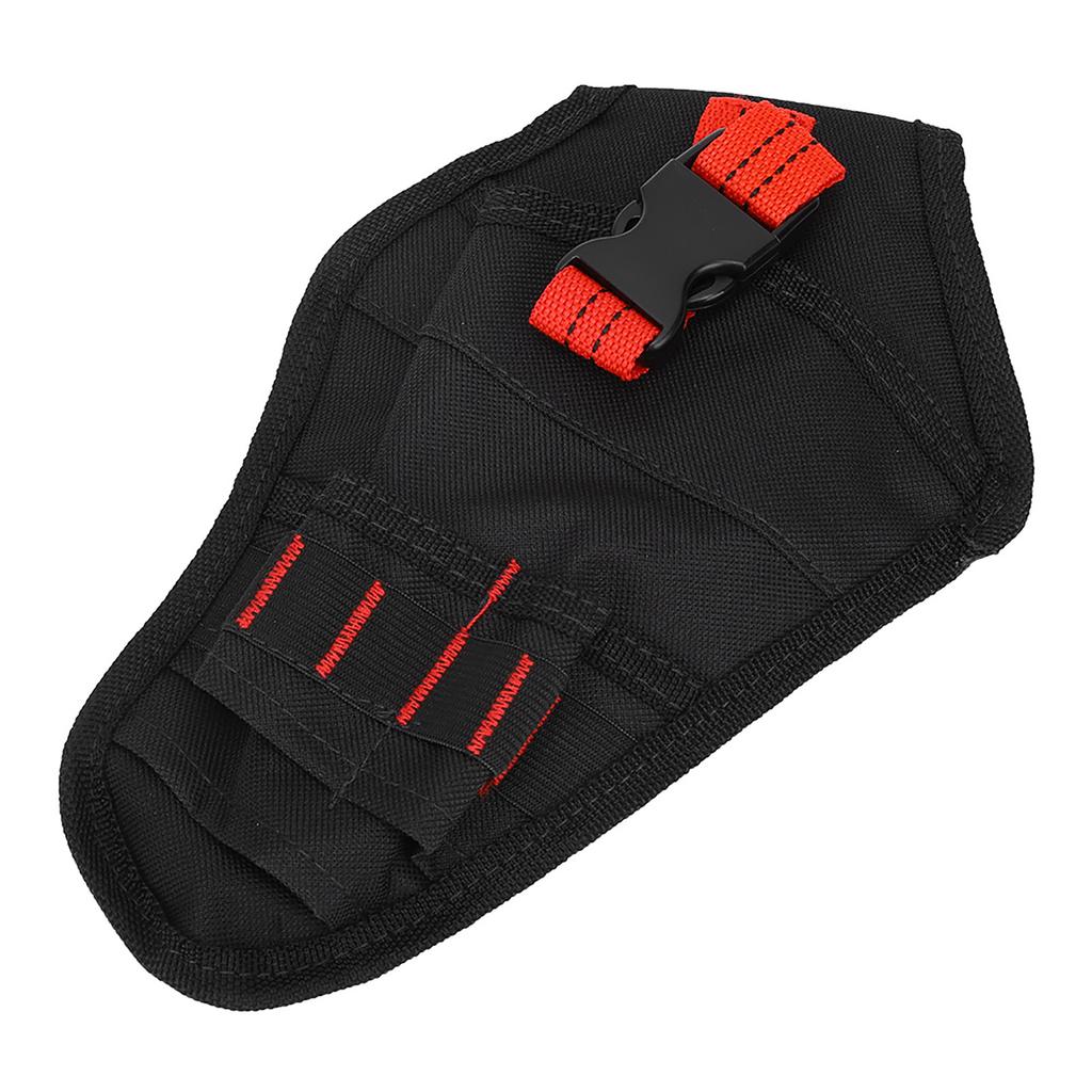 Portable Oxford Cloth   Waist Bag Drills Holder Storage Pouch for Electric Drill Tool(black&yellow )