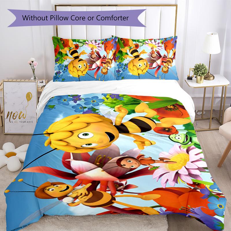 Maya 3pcs Bedding Set Duvet Cover Closure Includes 1 Duvet Cover & 2 Pillowcases for All Seasons Bedroom Home Dorm Decor