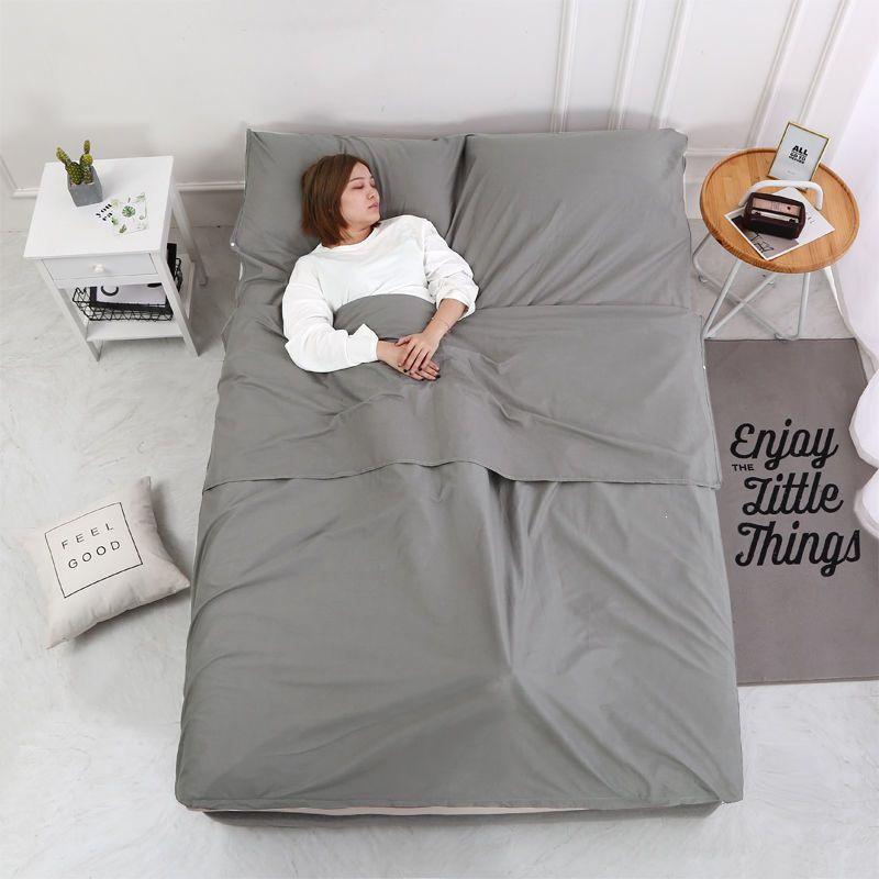 Anti-Dirt Sleeping Bag for Travel - Perfect for Hotels, Trains & Guesthouses (Single/Double)