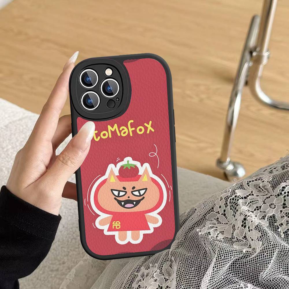 Anime Maskot GMMTV Pouzdro na telefon Pro IPhone 16 15 14 13 12 11 Pro Max Plus Kožený kryt
