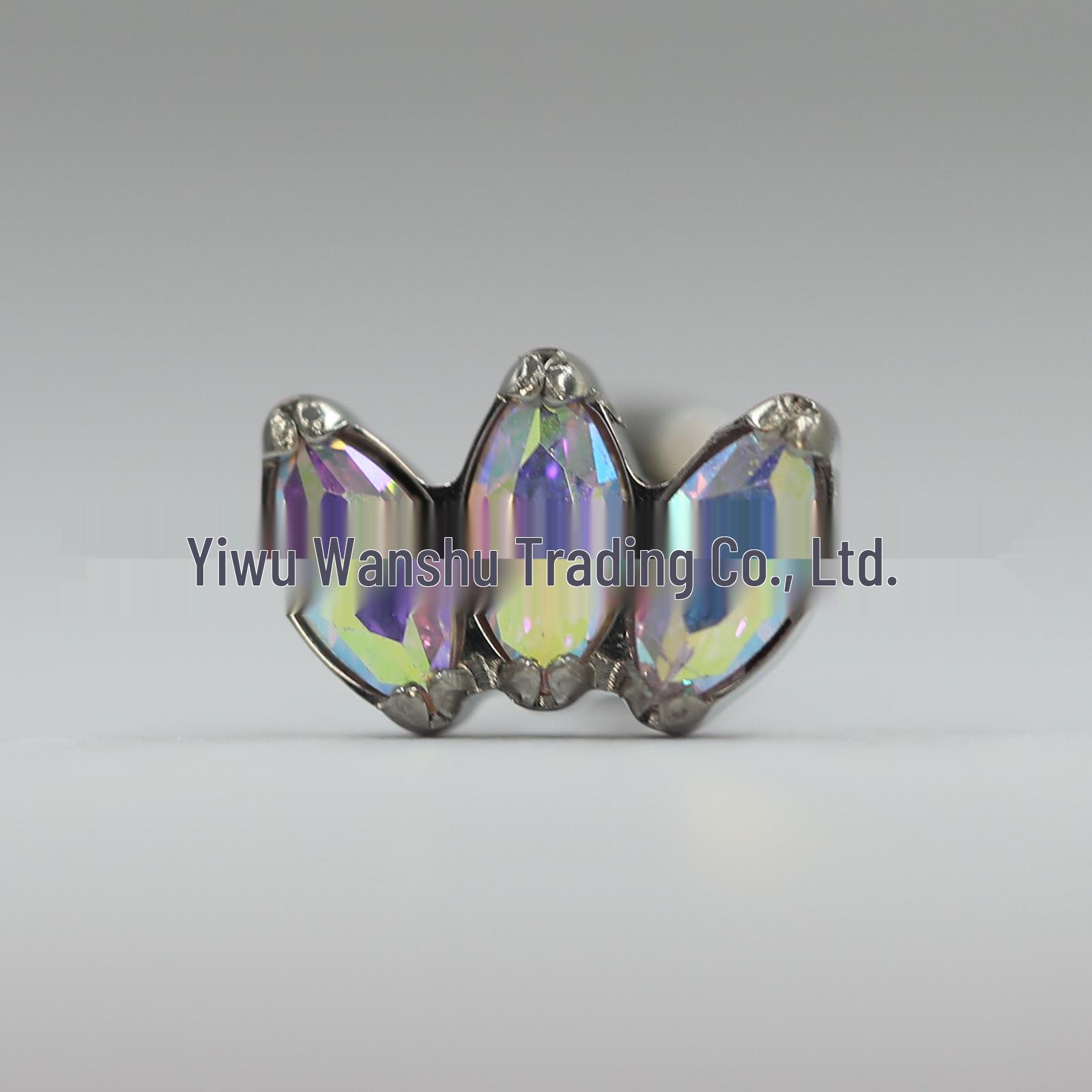 

Титановый лабрет с внутренней резьбой ASTM F136 из циркония для пирсинга языка, хеликса или трагуса 1.2mm x 8mm