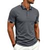 Men’s Short Sleeve Polo Shirt Quick Dry Athletic Golf Shirt with Contrast Collar and Cuffs for Casual Sportswear