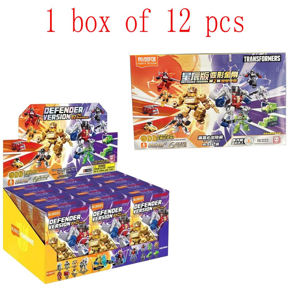 Original Blokees Transformers Defender Version Vol.4 Serie Blind Box Anime Zubehör Bauspielzeug Sammlermodell Lustige Geschenke