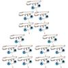 15 Turkish-Style Cross and Eye Decorative Pins