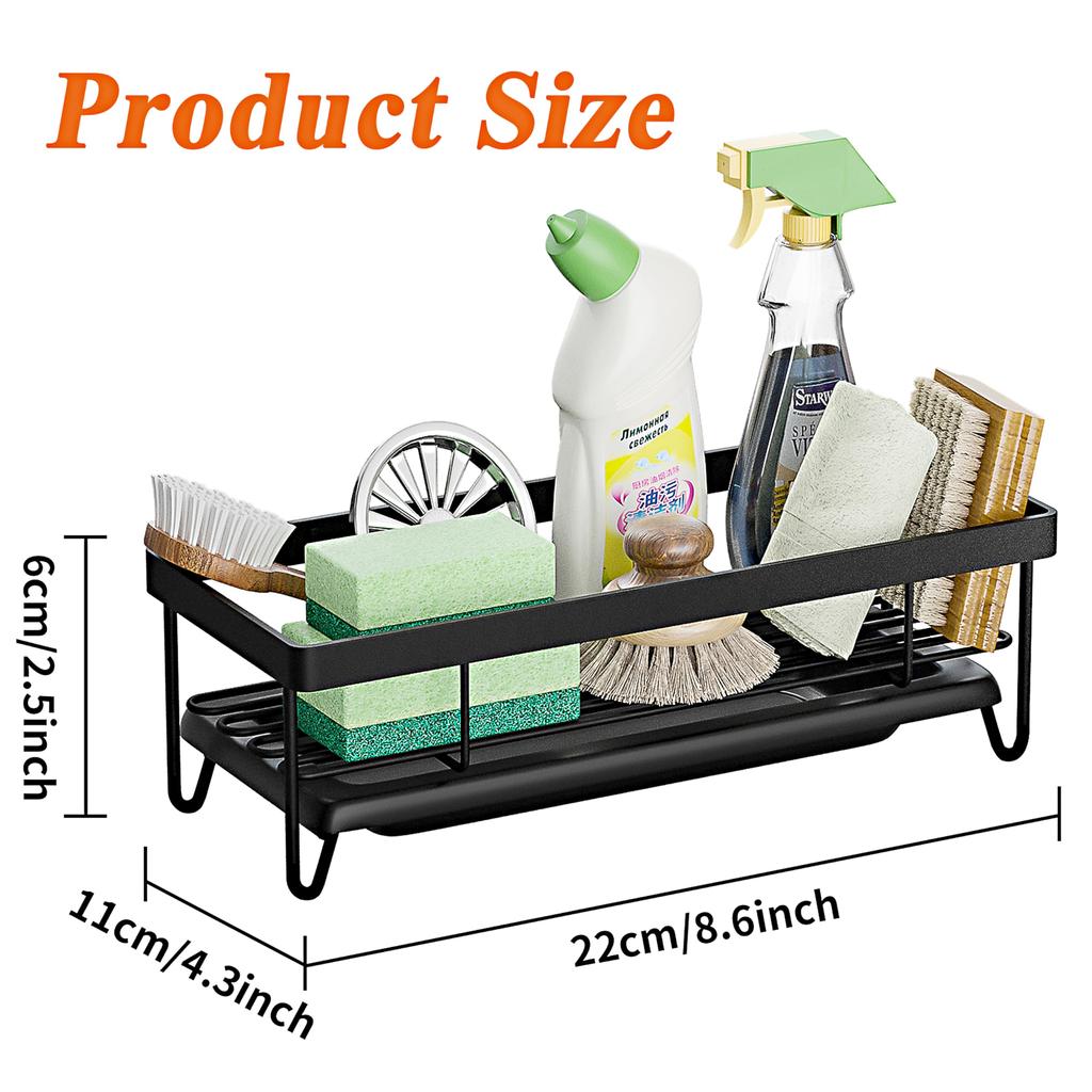 Stainless Steel Kitchen Sponge Holder for Kitchen Sink Caddy,Kitchen Sink Accessories,Sink Caddy Kitchen Sink Organizer