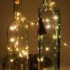 Waterproof Solar Cork String Lights - Copper Wire with 10 or 20 LEDs for Christmas & Wine Bottle Decor