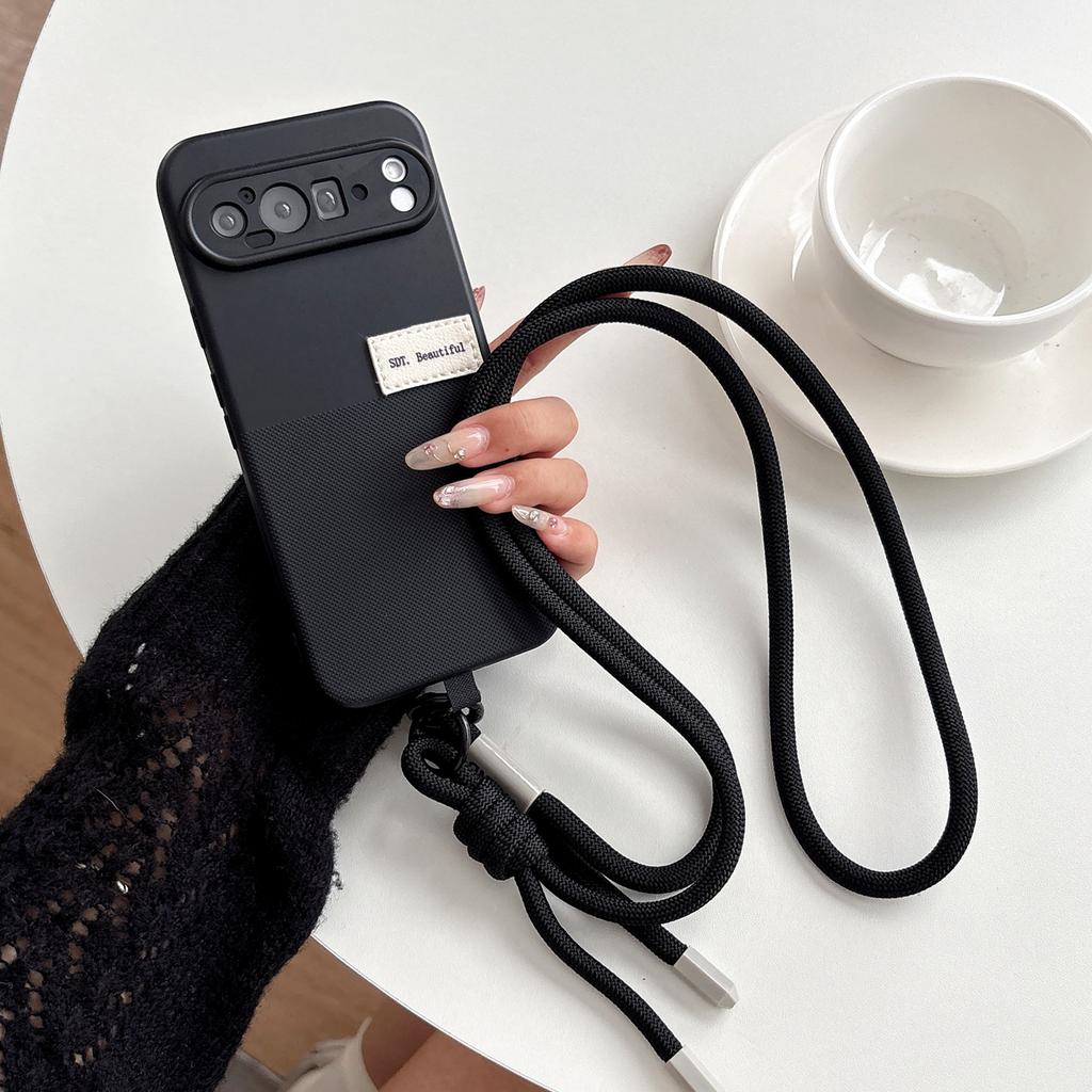 Polka Dot Silicon Necklace Rope Phone Case For Oppo Reno 7 14 15 Pro Max Mini 15C 15F FS 11F Reno 6 7 8 Lite 7Z 8Z A96 A76 Cover