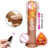 Wireless Remote Telescopic Dildo Vibrator Layer Silicone Big Penis Heating Realistic Dildo G Spot Massage Sex Toy for Women