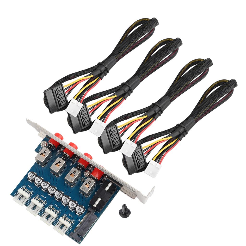 HDD Power Control Switch Hard Drive Selector SATA Drive Switcher For Desktop PC Computer