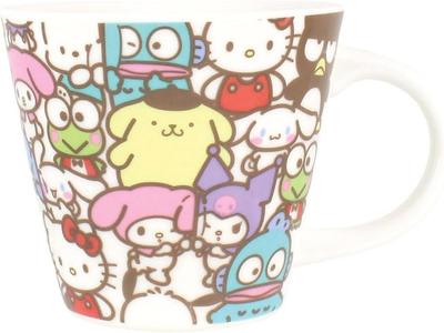 Tees Factory Sanrio Hello Kitty, Kuromi, Pochacco, Pompompurin, My Melody, Hangyodon, Battz-Maru, Tuxedo Sam, Keroppi Sanrio-karaktärer Mugg