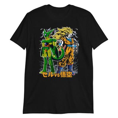 Anime Unisex 100% Cotton T-shirt Mens Tees Top, Manga Cartoon Hentai Japanese Kanji Comic Graphic Novel