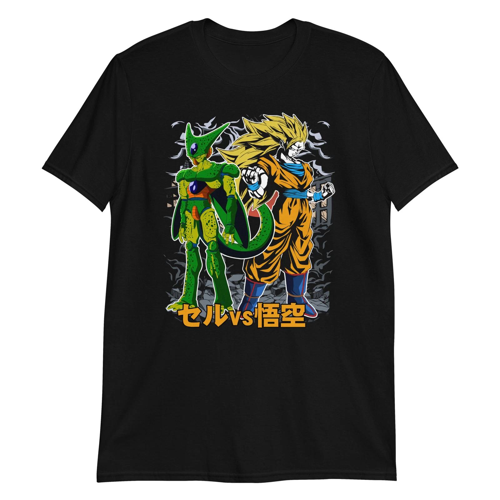 Anime Unisex 100% Cotton T-shirt Mens Tees Top, Manga Cartoon Hentai Japanese Kanji Comic Graphic Novel 2XL