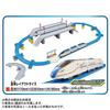 Takara Tomy Plarail W7 Series Hokuriku Shinkansen Kagayaki Railroad and Road Bridge Set, Train, Toy, Ages 3 and Up