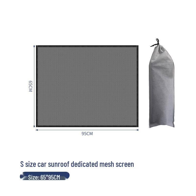 Magnetic Mosquito Net Sunshade for Car Sunroof - Polyester Mesh, Sun Protection & Dustproof