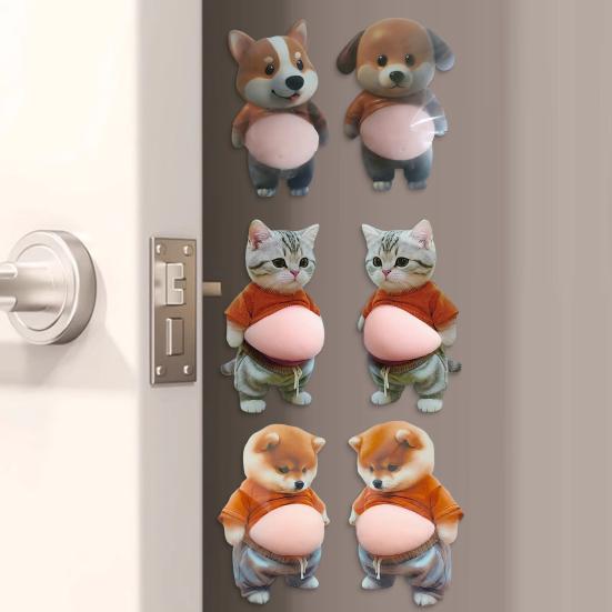 Anti-Collision Sticker Strong Buffering Rubber Bumper Relief Toy for Soft Stress Fat Dog Furniture Corners Cabinets