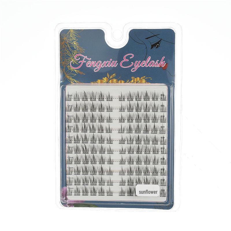 

Натуральные изящные накладные ресницы большой вместимости в 10 рядов - Тонкое основание, легко наносятся для начинающих