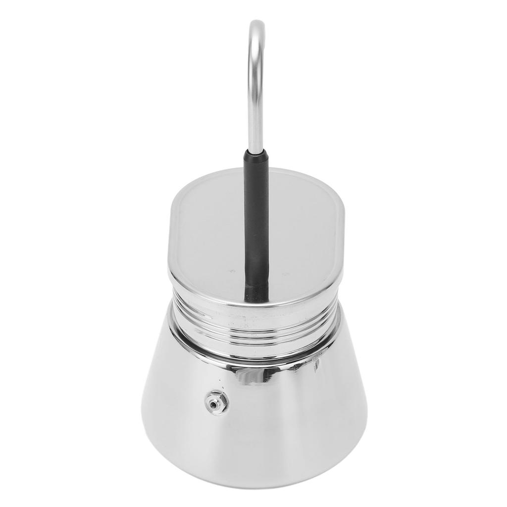 Single Spout Mocha Pot Stainless Steel Hand Pour Latte Classic Coffee Pot for Home Office 50ml