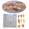 Mini Bread Silicone Molds Resin Casting Molds for Food Toy Bread Candy Chocolate Jewellery Accessories Making