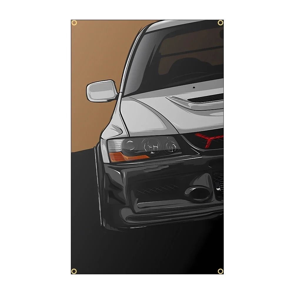 JDM Racing Cars Polyester Wall Plaque Auto Decor Gift