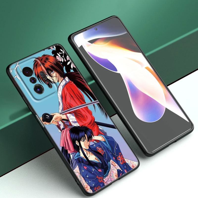 Rurouni Kenshin Anime Black Phone Case For Xiaomi Mi 9 SE 8 10 10T 11 12 13 Lite 9T 11T 12S 12T 13T 14 Pro 5G NE 11i 12X