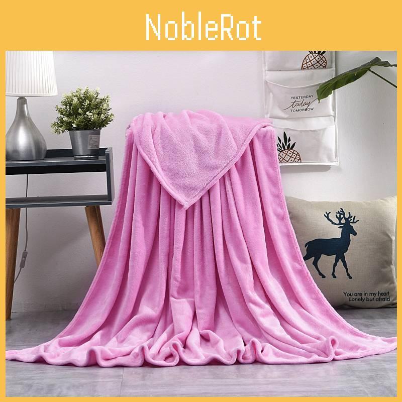Oversized Solid Simple Color Soft Plush Blanket For Napping Sofa And Bedroom Use