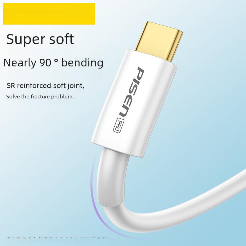 PISEN 100W Dual USB-C PD Fast Charging Cable for Apple 15 & Notebooks