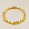 Gold Color Opening Inheritance Sand Gold Bracelet Women's Bridal Wedding Jewelry