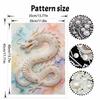 5D Pearl Kit Majestic Dragon Pattern DIY Rhinestone Art Relaxing Handmade Ornament Home Wall Desktop Decoration for Beginners
