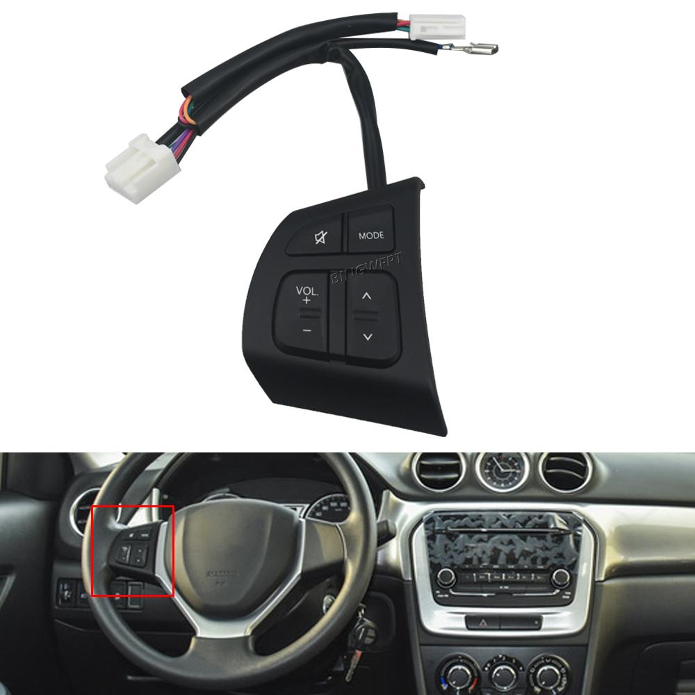 Car Accessories Manual For Suzuki Vitara 2016 2017 2018 Multifunction Steering Wheel Switch Audio Volume Button Radio Player
