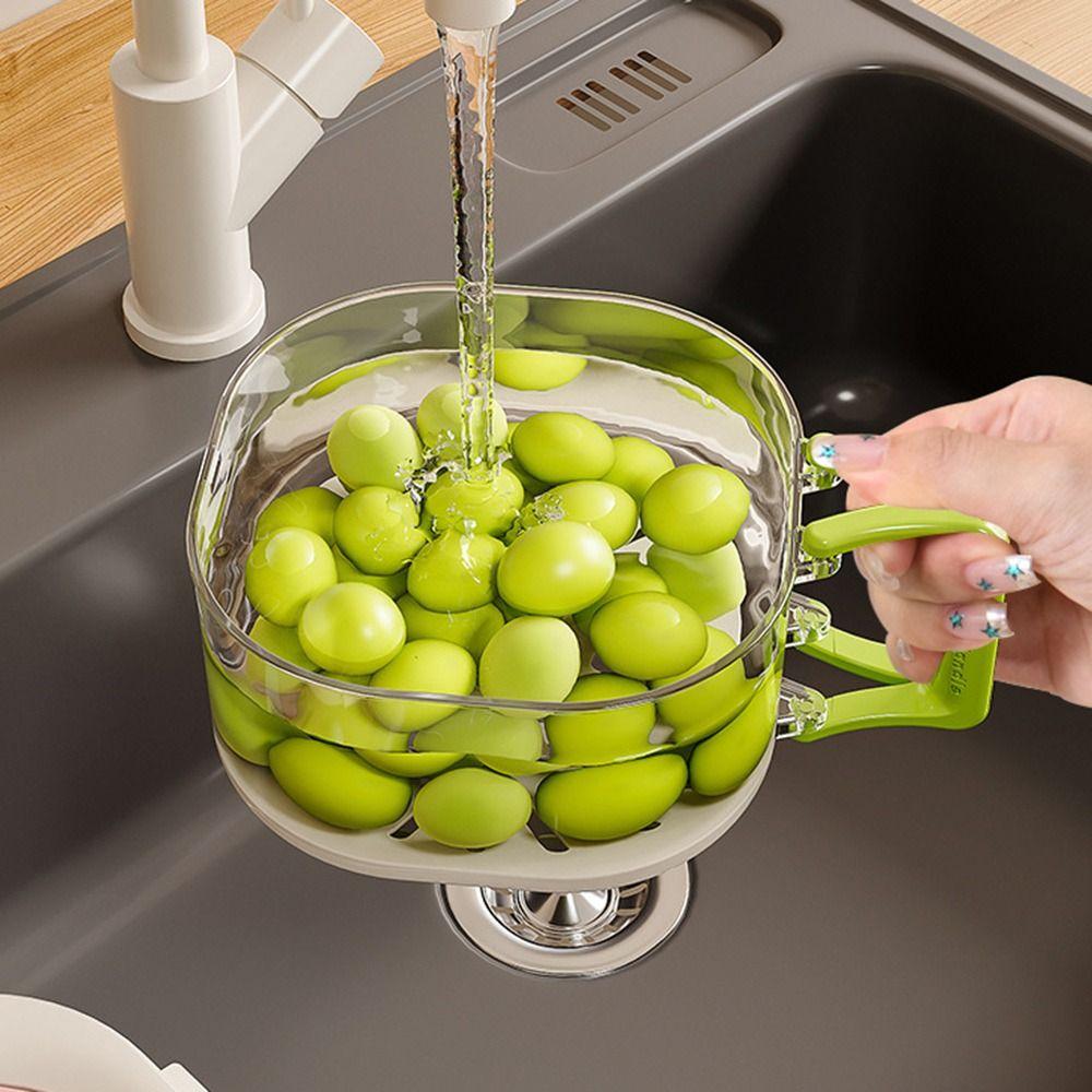 Kitchen Gadgets 2-in-1 Draining and Preservation Basket Fruit And Vegetable