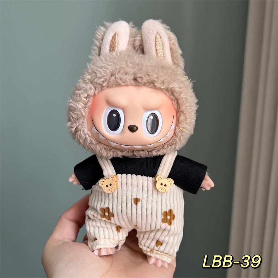 (No Doll)17cmLabubu Doll Clothes Figurines Can Be Worn and Dressed As Plush Toy Clothes