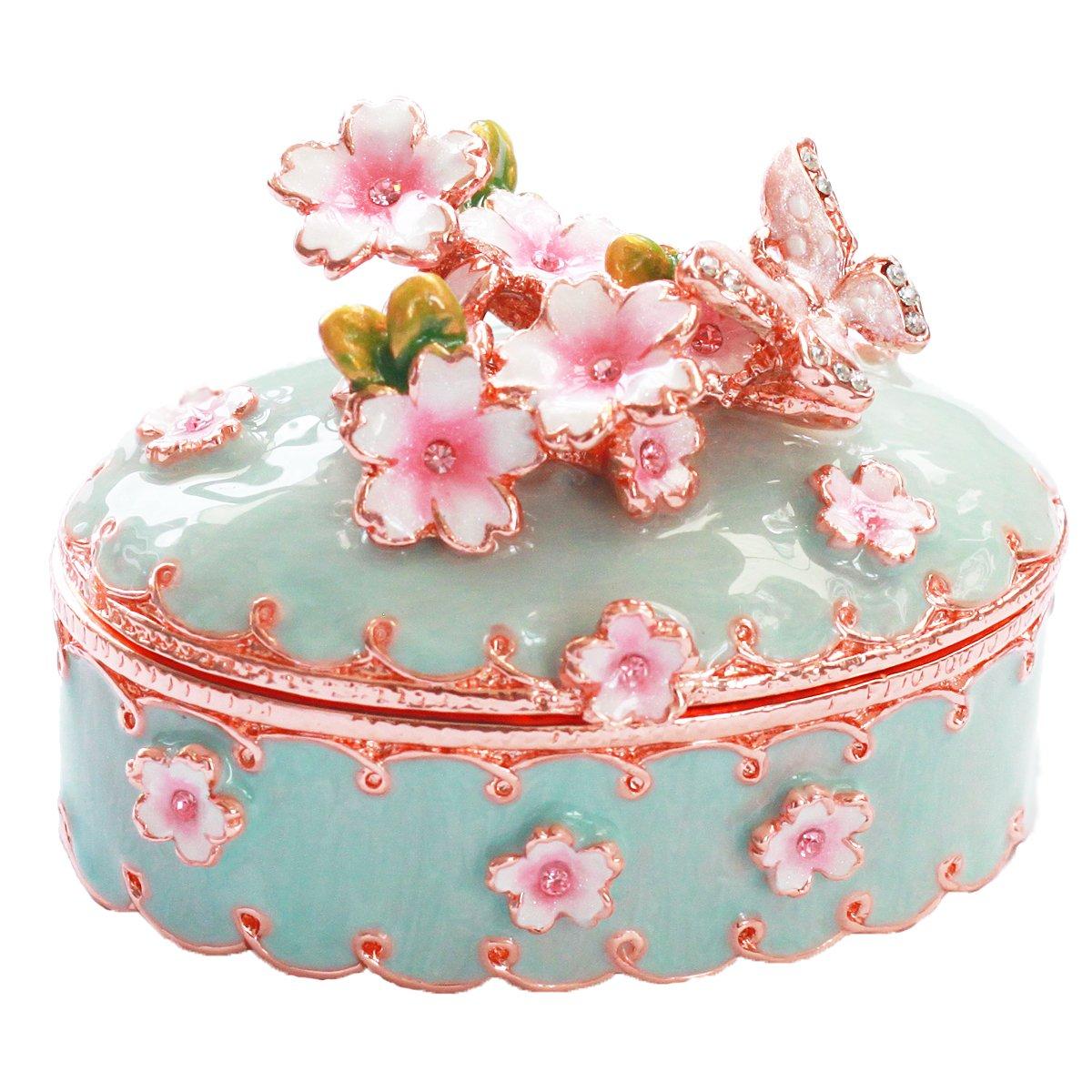 

PIEARTH Jewelry Box Hanagi [PIEARTH] (Green) EX535-2 синій