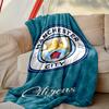1pc Comfortable Home Print Throw Blanket, Manchester United Manchester City Blanket For Bed and Sofa Use, Special Present For Family