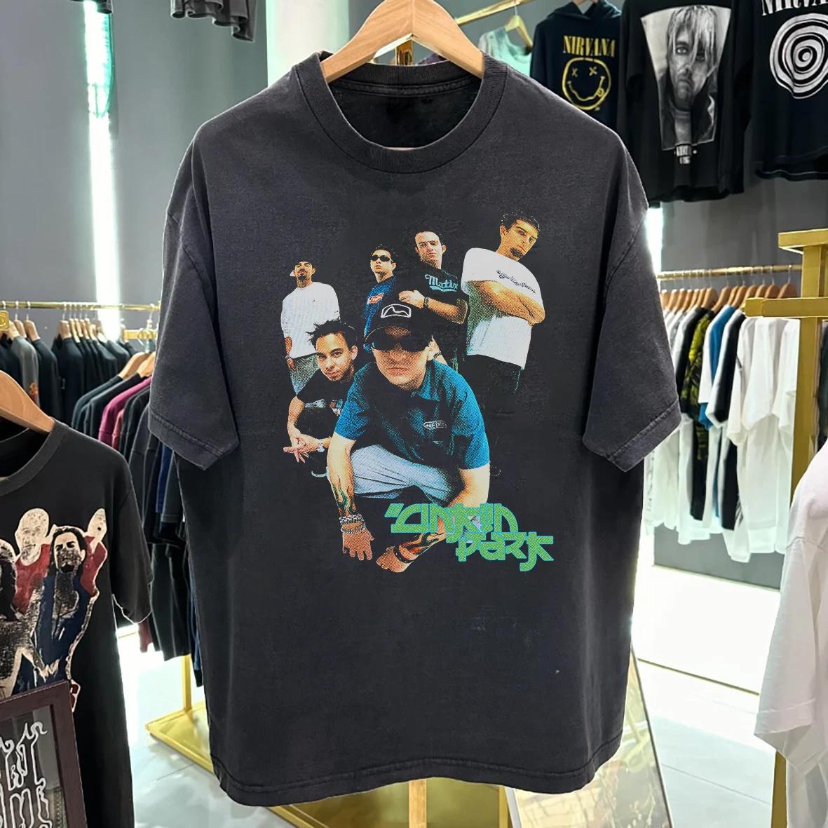 L.I.N.K.I.N. Park 90 s Rap Aged T-Shirt Black M S