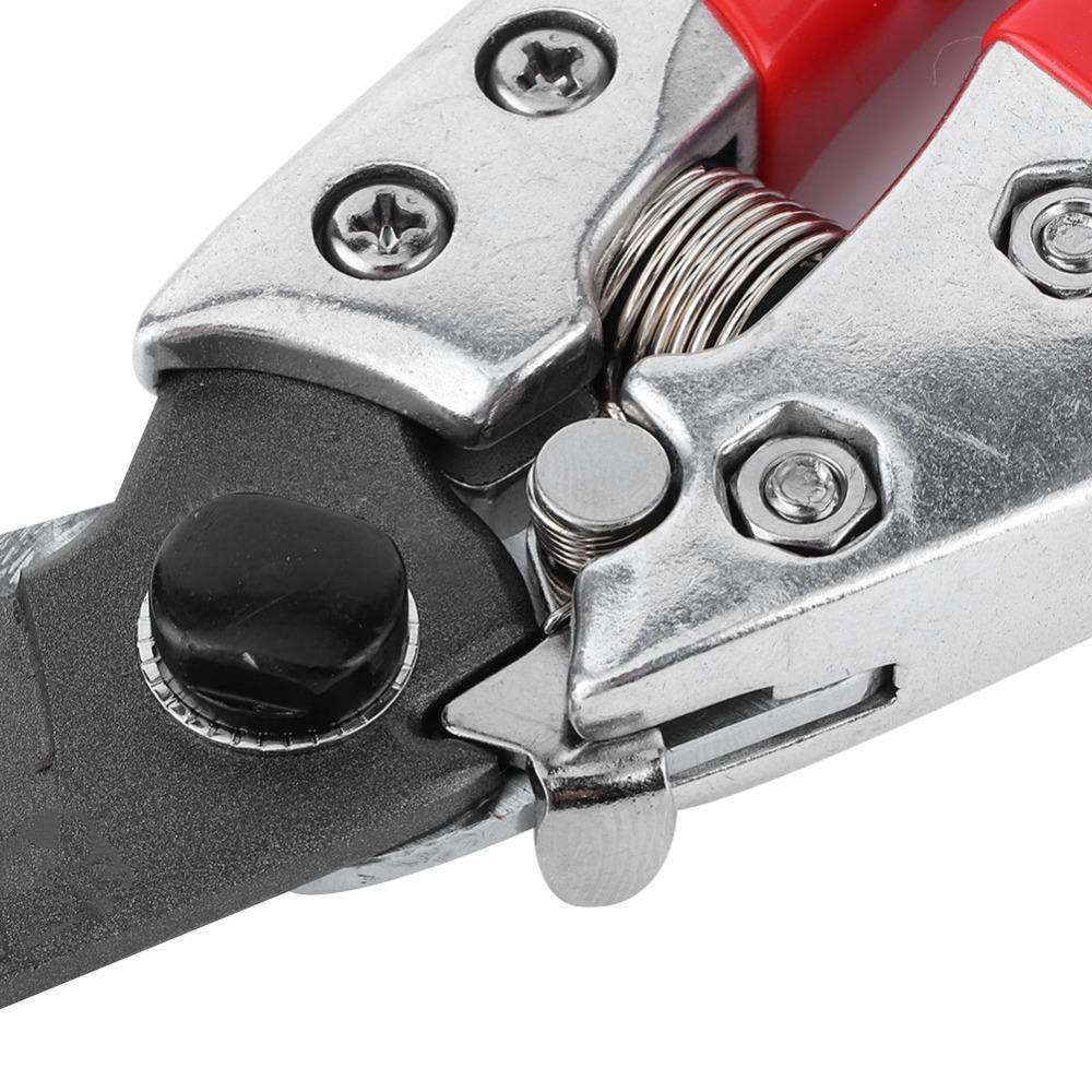 Silver and Red Pruning Shears SK5 Steel Hand Pruners Professional Trimming Scissors
